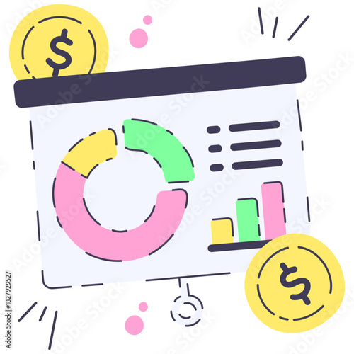 presentation icon illustration