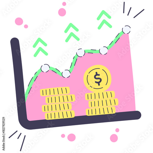 stocks icon illustration