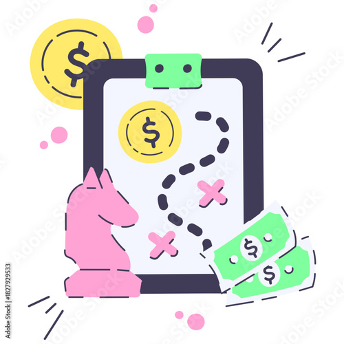 strategy icon illustration
