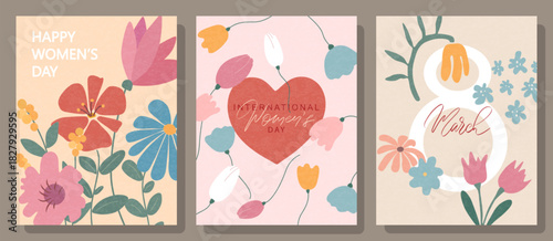 A set of postcards for March 8th