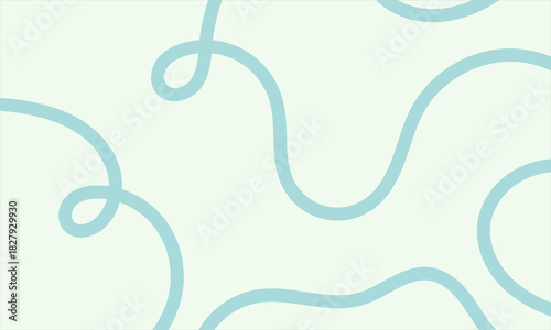 Abstract blue background vector with wavy lines features a musical design element like a treble clef note symbol