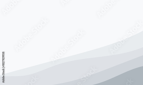 Abstract white and blue background template with dynamic curve wave lines design for business banner, web backdrop, or artistic illustration