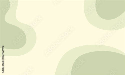 Abstract green vector background with dynamic light waves and yellow swirl pattern illustration for a modern design template