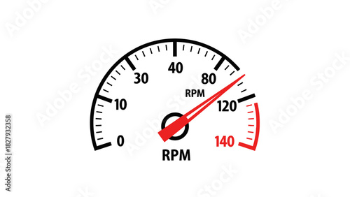 Hardcore Racing RPM Gauge with Turbo, Nitro, Track and Drifting Elements — Minimal Vector