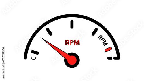 Hardcore Racing RPM Gauge with Turbo, Nitro, Track and Drifting Elements — Minimal Vector