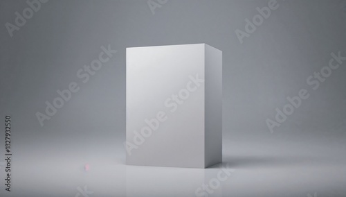 blank cereal box mockup, Product packaging on white background