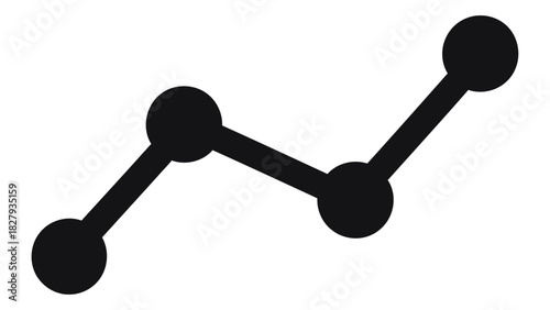 Simple line graph depicting data analysis, business trends, financial growth, economic indicators, and statistical progr