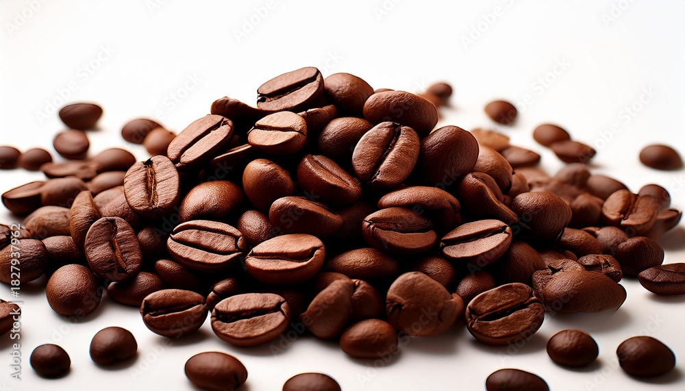 Obraz premium Coffee Beans Scattered 1