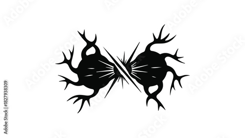 Abstract representation of cellular division and growth