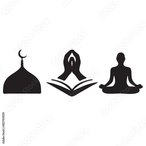 Religious and Spiritual Symbols Silhouette religion