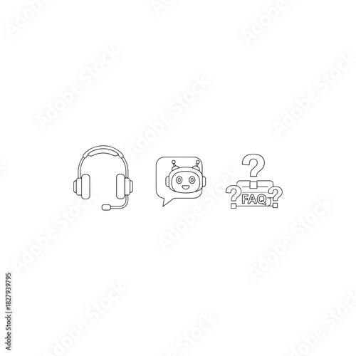 Customer service icons