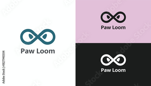 Paw Loom – Infinity Paw Minimal Pet Brand Logo