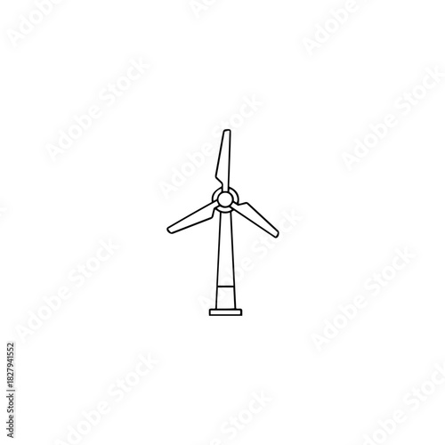 Wind turbine icon