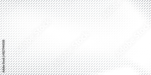 Black and white vector abstract geometric halftone seamless pattern with diagonal dash lines, fade stripes. Monochrome sport style background, urban art. Stylish minimal texture. Repeat sporty design