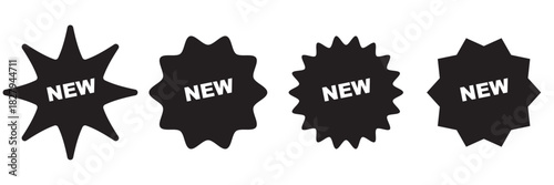 sale price stickers and labels, star and rosette, sunburst, callout and splash, stamp and tag badges.