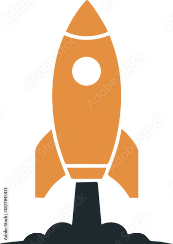 Rocket Idea Logo, vector icon
