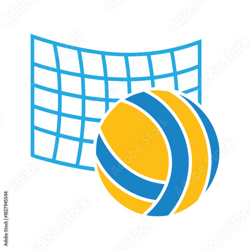 Vvolleyball net vector illustration