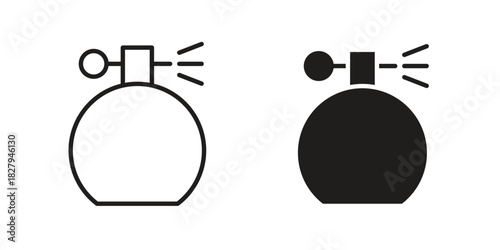 Perfume icon on white background. Stock vector icon