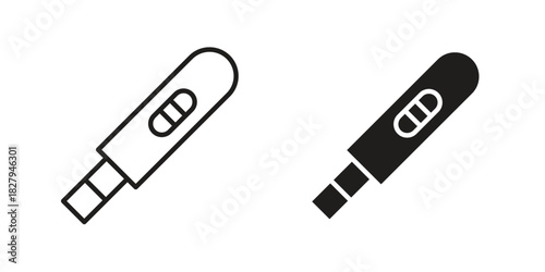 Pregnancy test icon on white background. Stock vector icon