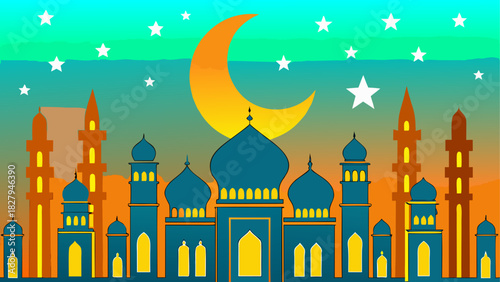 Still life with book candle and vase illustration