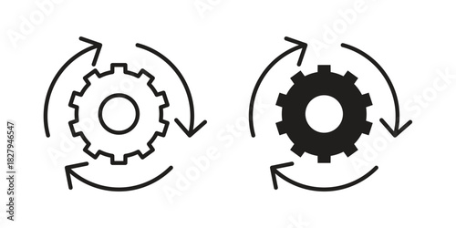 Recovery icon on white background. Stock vector icon