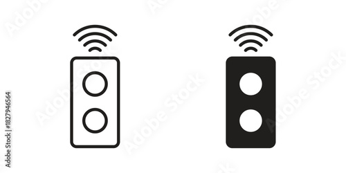 Remote icon on white background. Stock vector icon