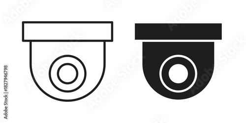 Security camera icon on white background. Stock vector icon