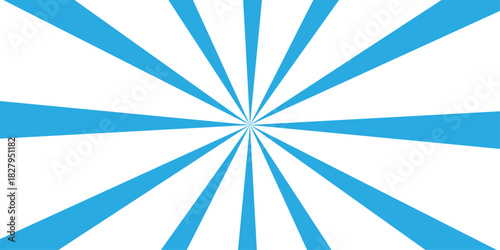 Abstract blue vintage grunge sunburst ray pattern illustration background