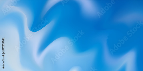 Winter Blue Gradient Background. Christmas blue white snowy landscape bg. Fluid wave soft transitions. vector eps10