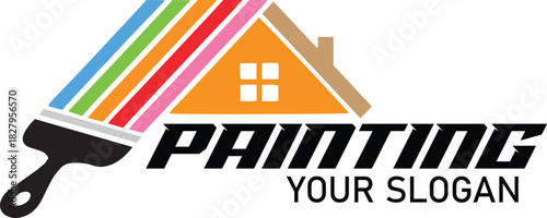 House for sale real estate property business concept icon symbol vector illustration of new home improvement design construction residential building