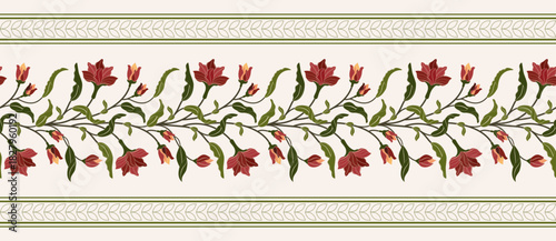 Vector Hand drawn colourful geometric flowers Motifs African boho paisley, seamless patterns with floral for fabric Ethnic Indian Pattern, textiles, clothing, wrapping paper, backdrop, banner.
