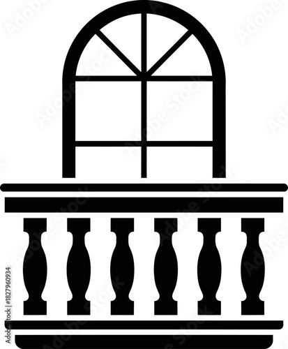 Balcony and Balustrade Icon