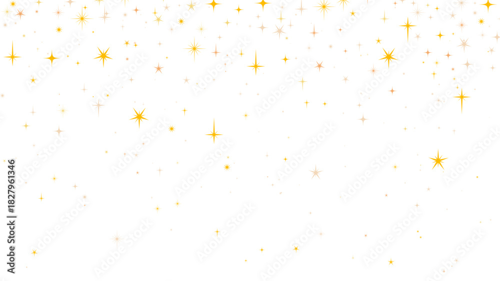 Fototapeta premium Motif d’étoiles dorées moderne et minimaliste sur fond clair. Style élégant pour invitations, événements, papeterie, fêtes et designs premium. Illustration vectorielle chic et festive.