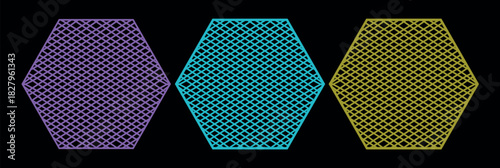 Modern Technology Mesh Texture Pattern – Seamless Blue and Black Metallic Surface with Chrome Light Design, Vector Illustration for Wallpaper, Backdrops, Decorative Fabric, Digital Art, Card Layouts, 