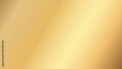 A golden gradient background with a smooth metallic abstract texture. Luxurious gold foil vector illustration for banners, wallpapers, packaging, poster designs, brochure covers, invitation templates
