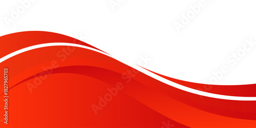 Photos Vector red line background curve element with white space for text and message d