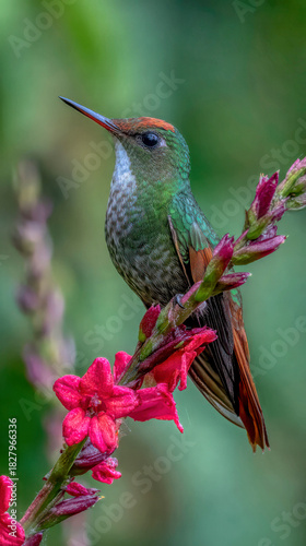 Antillean crested hummingbird