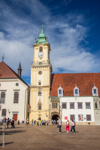 Photography Old Town Hall in Bratislava - complex of buildings from the 14th century