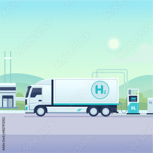 hydrogen truck refueling station