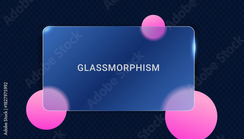 Glassmorphism 3D box with a shape looks like liquid glass,with a soft lens glow, transparent blur,light border, and smooth frame.Perfect for tech web, creative projects, and modern vector illustration
