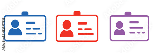 Colorful ID badges for access control and secure identification, perfect for events, conferences, and workplace security initiatives.