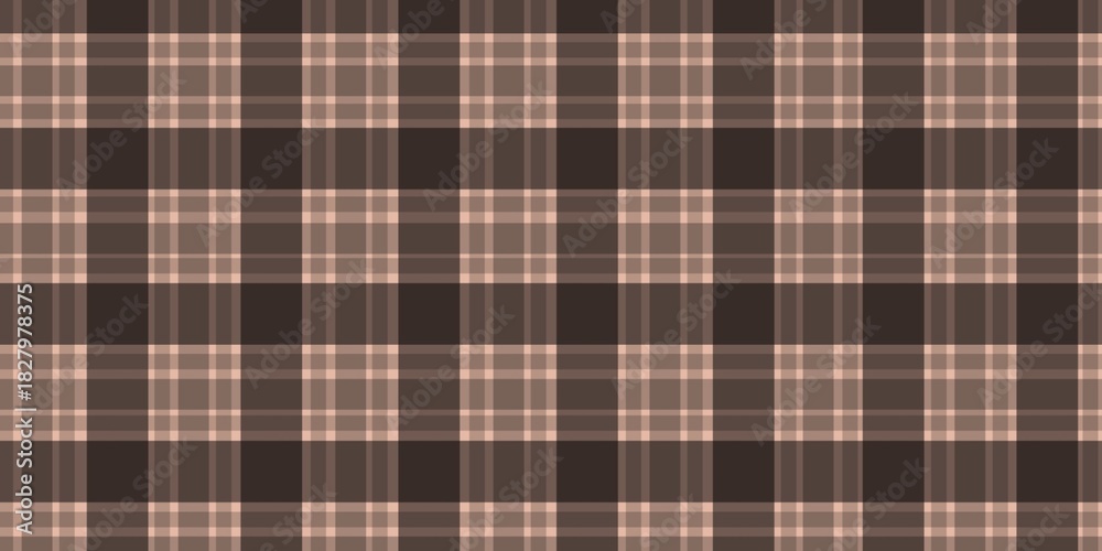 Obraz premium Classic Brown and Beige Plaid Seamless Texture