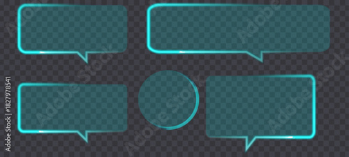 speech bubbles set