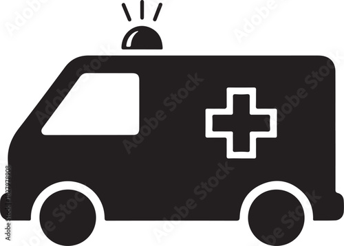 Ambulance Icon Emergency Medical Services (EMS) & First Aid Symbol