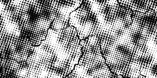 Halftone Square Pixels Pattern. Faded Shade Background. Grid Gradation BG. Black Screentone Diffuse Background. Overlay Texture. Abstract Pattern for Design Comic Prints. Vector Illustration.