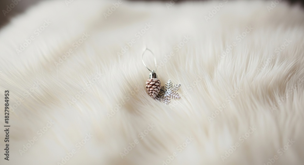 Obraz premium Closeup macro of a small brown arachnid spider on a green leaf with a white web