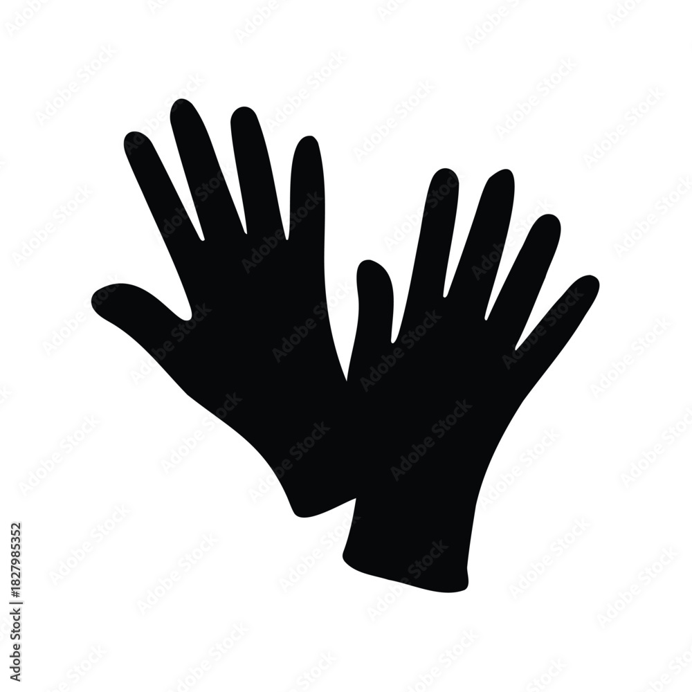 Fototapeta premium Pair of gloves, protective equipment for cleaning, gardening, or medical use