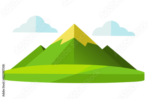 Cartoon mountain landscape