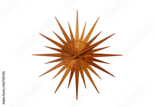 Abstract starburst or sunburst pattern with sharp points against a black background