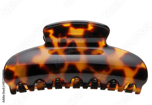 Elegant tortoiseshell hair claw clip for styling and updos